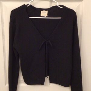 Harper Black V-Neck Cardigan